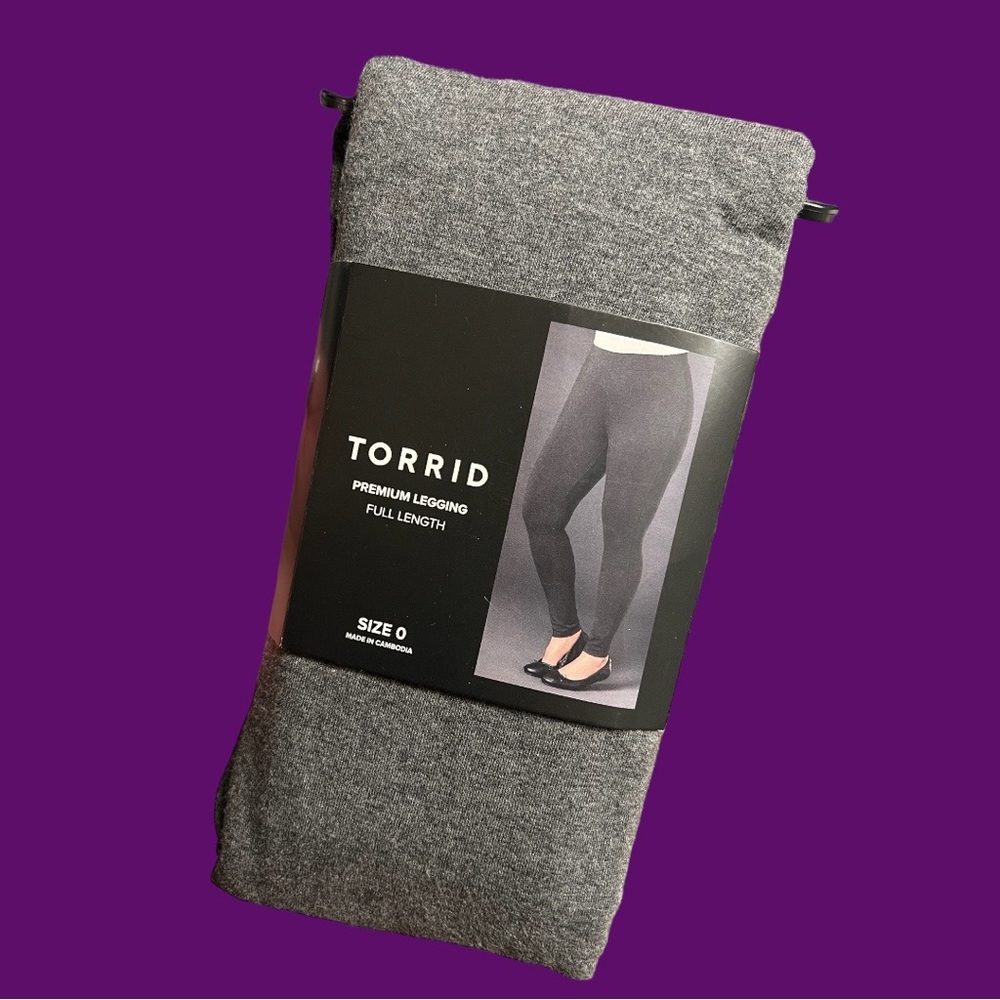 Torrid full length grey leggings 0